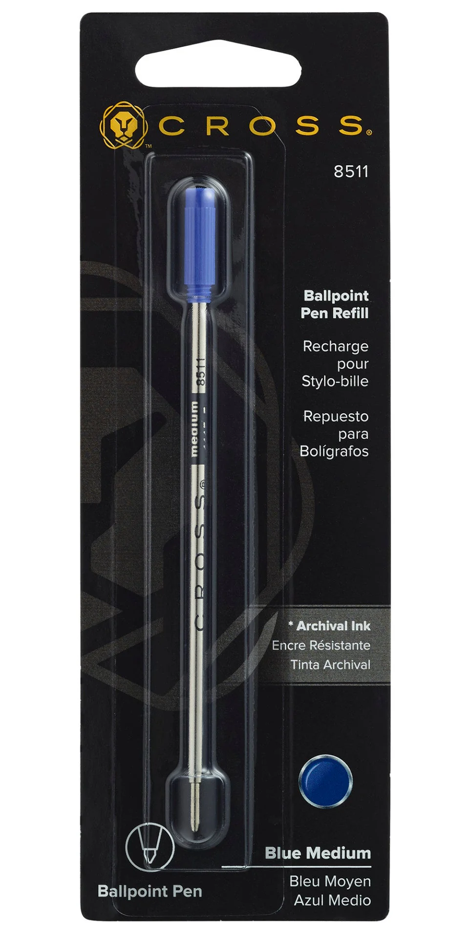 Ballpoint Pen Refill - Blue - Medium - Single Pack - Image 3