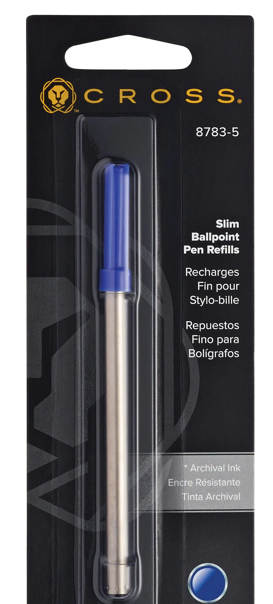 Slim Ballpoint Pen Refill - Blue - Single Pack - Image 4