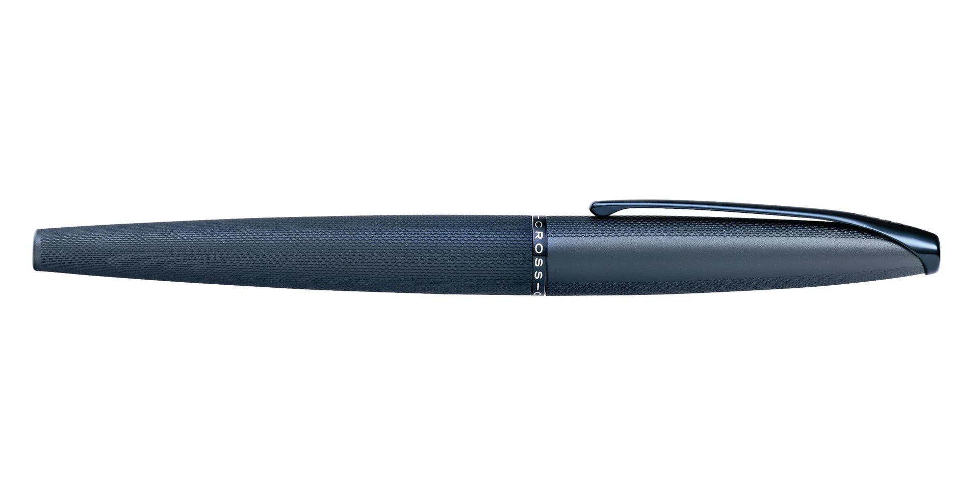 ATX® Sandblasted Dark Blue Stainless Steel Medium Nib Fountain Pen - Image 5