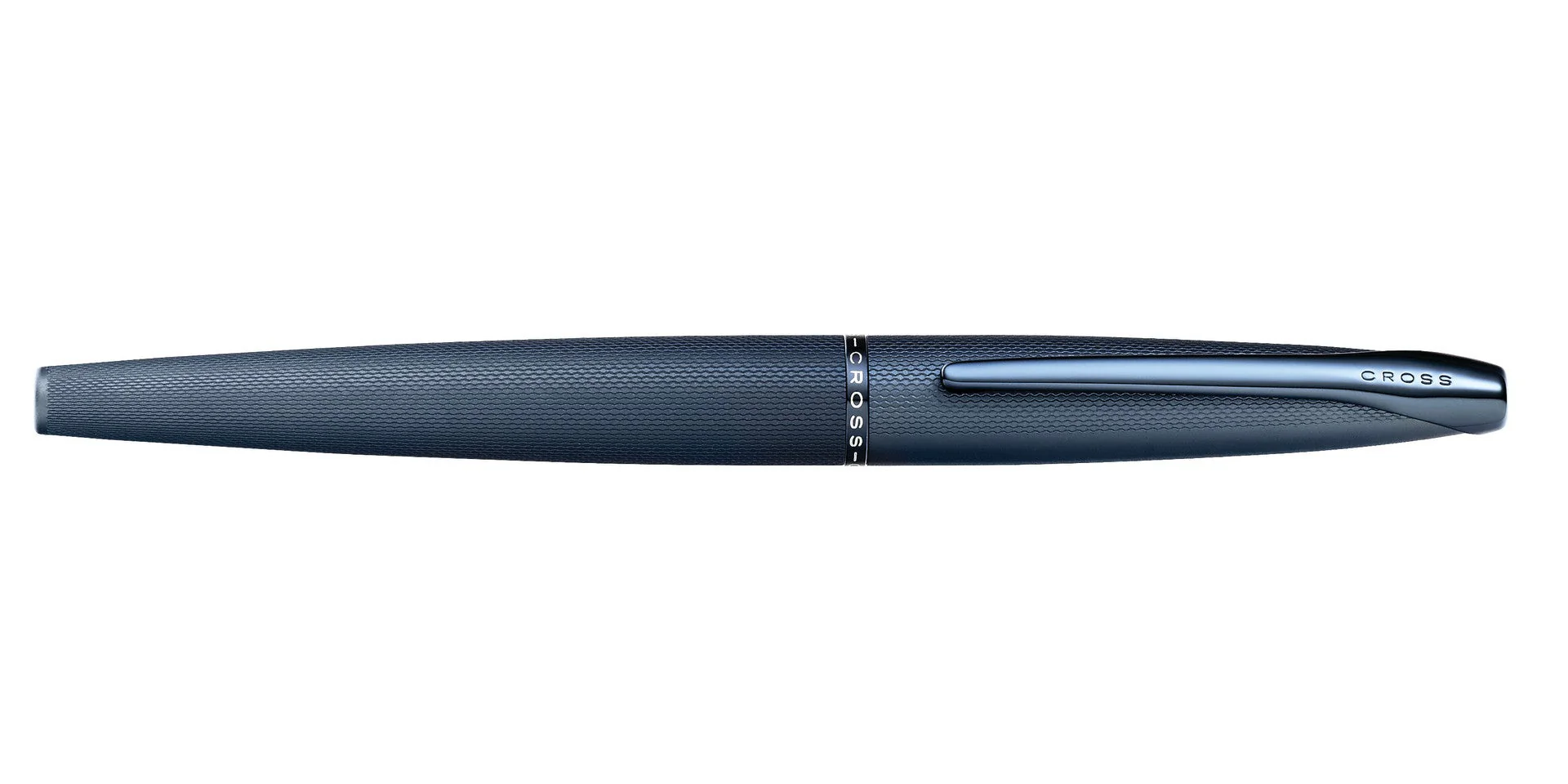ATX® Sandblasted Dark Blue Stainless Steel Medium Nib Fountain Pen - Image 6