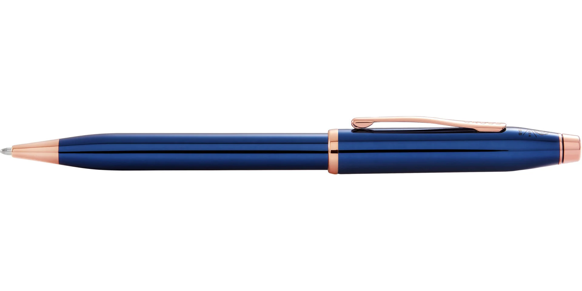 Century® II Translucent Cobalt Blue Lacquer Ballpoint Pen - Image 4