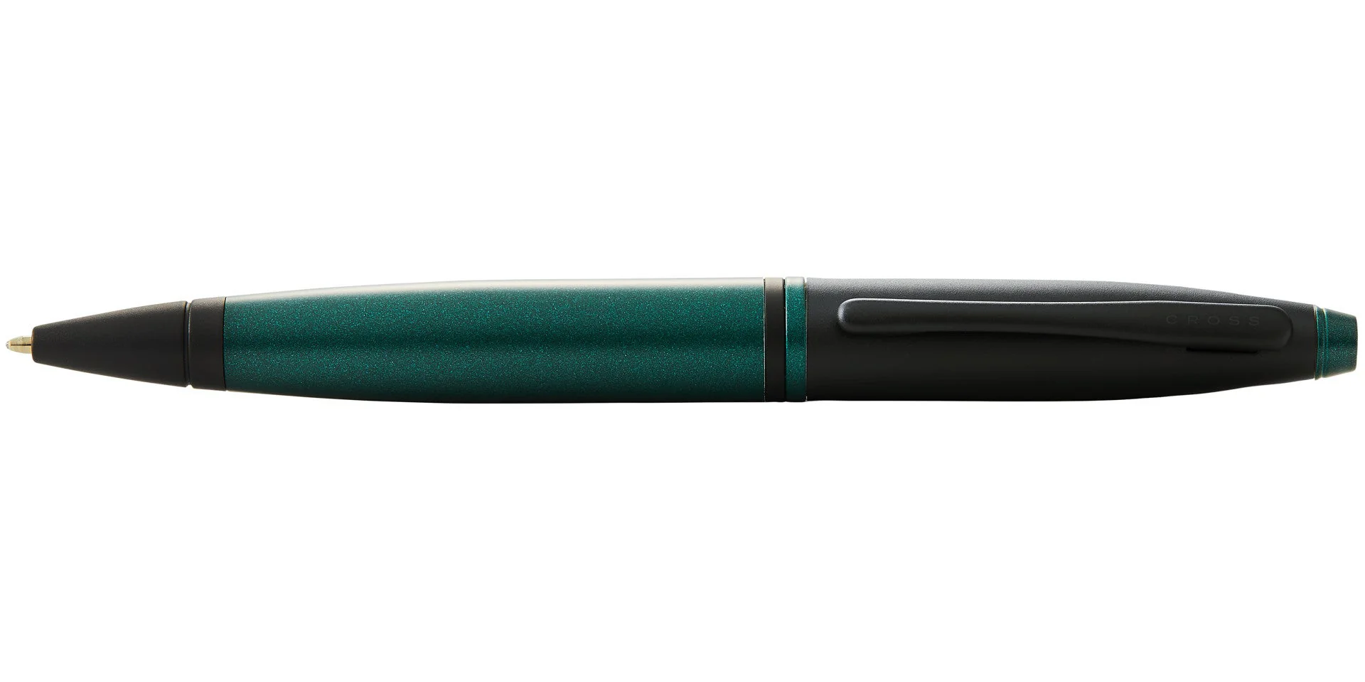 Calais™ Matte Green and Black Lacquer Ballpoint Pen - Image 3