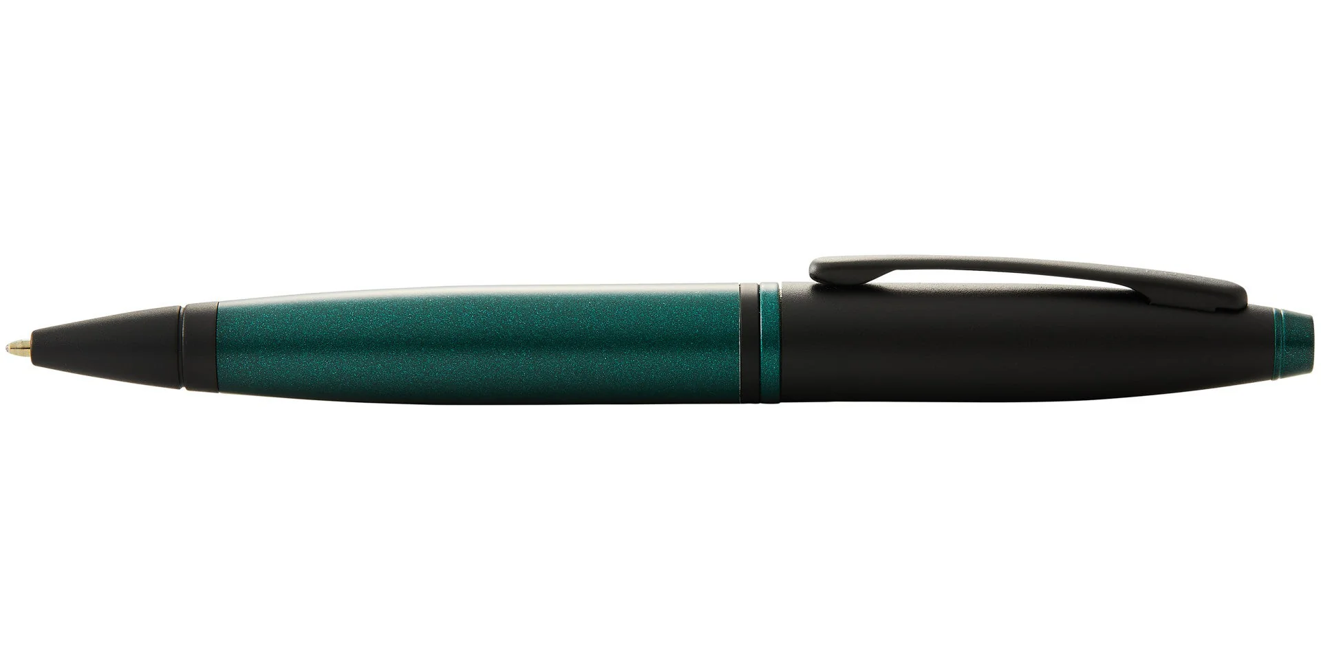 Calais™ Matte Green and Black Lacquer Ballpoint Pen - Image 4