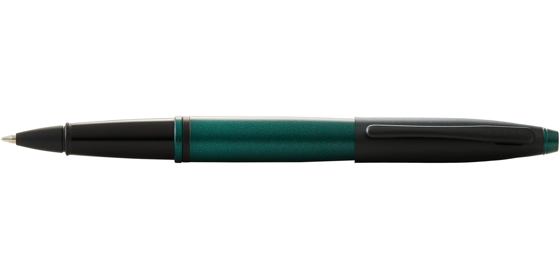 Calais™ Matte Green and Black Lacquer Rollerball Pen - Image 3