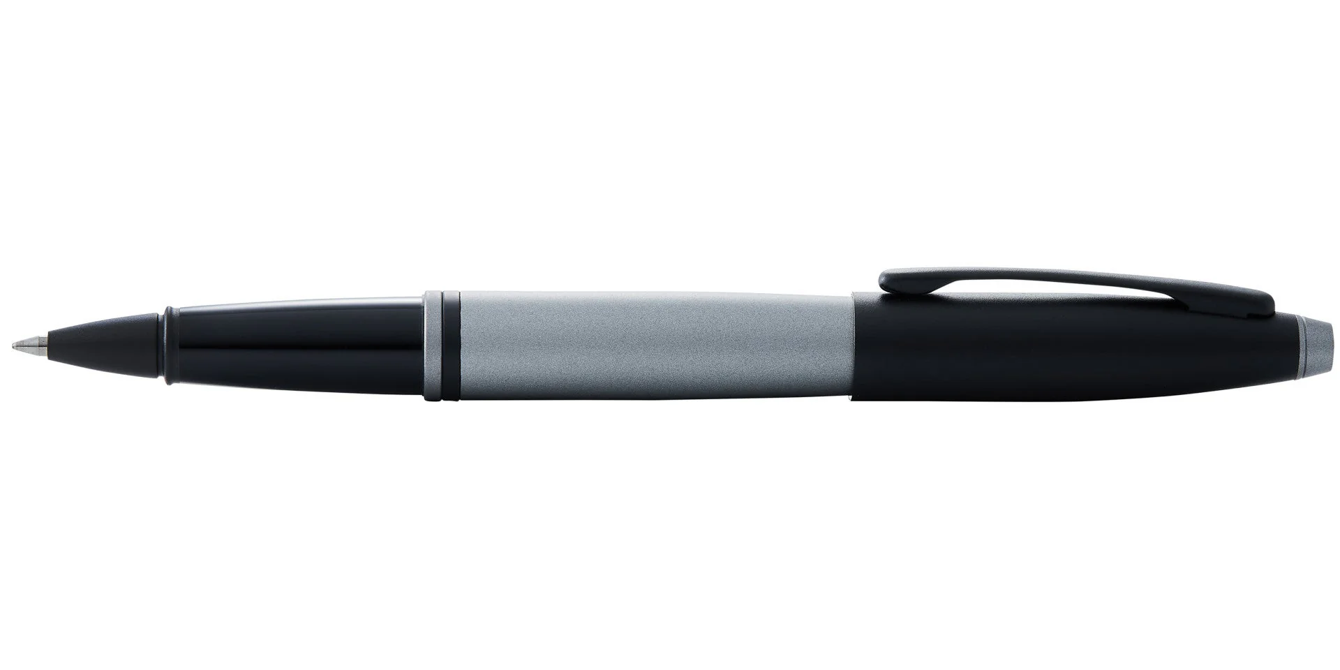 Calais™ Matte Gray and Black Lacquer Rollerball Pen - Image 4