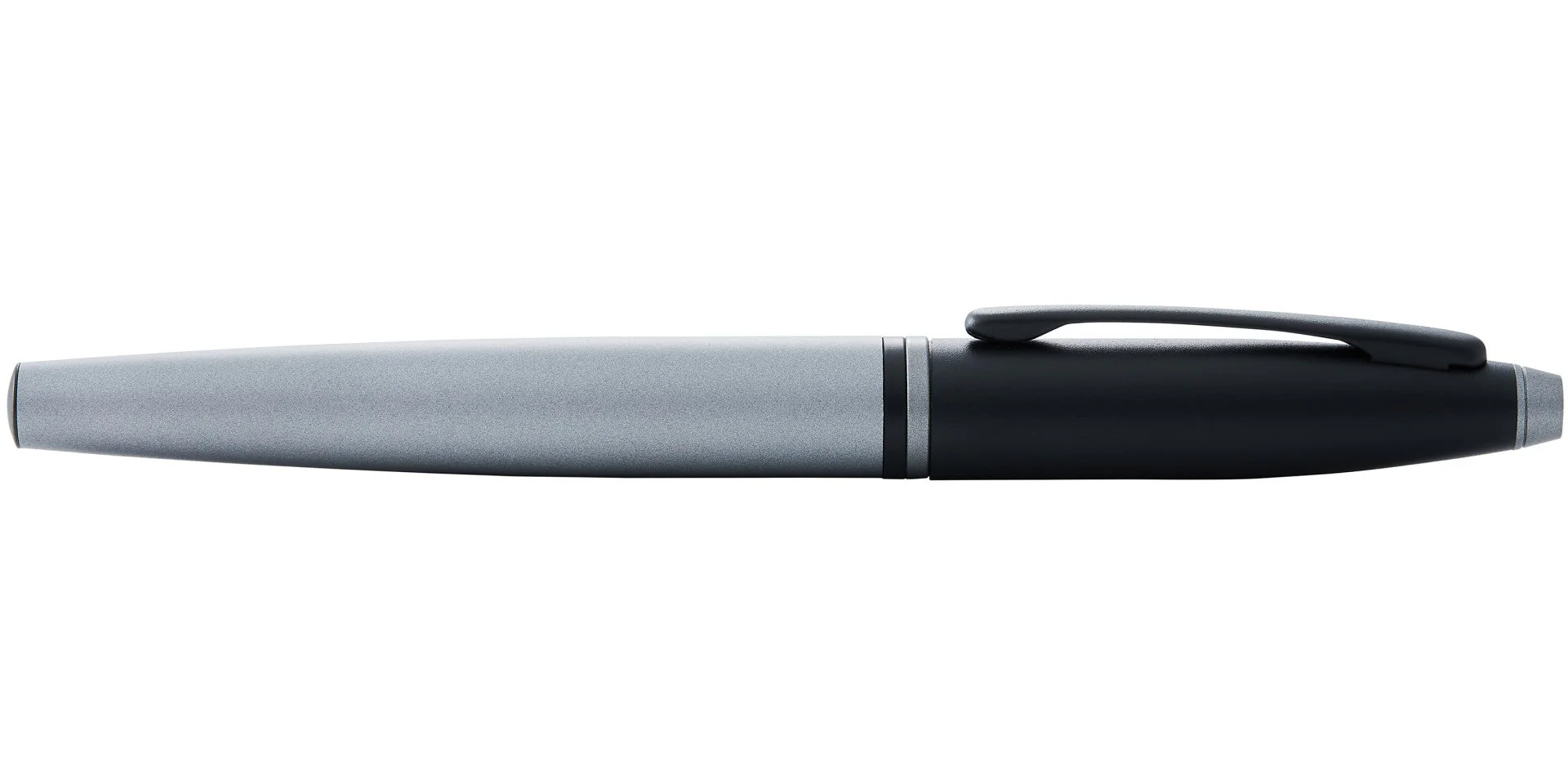Calais™ Matte Gray and Black Lacquer Stainless Steel Medium Nib Fountain Pen - Image 6