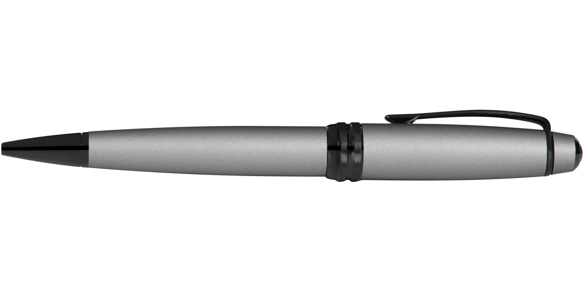 Bailey™ Matte Gray Lacquer Ballpoint Pen - Image 5