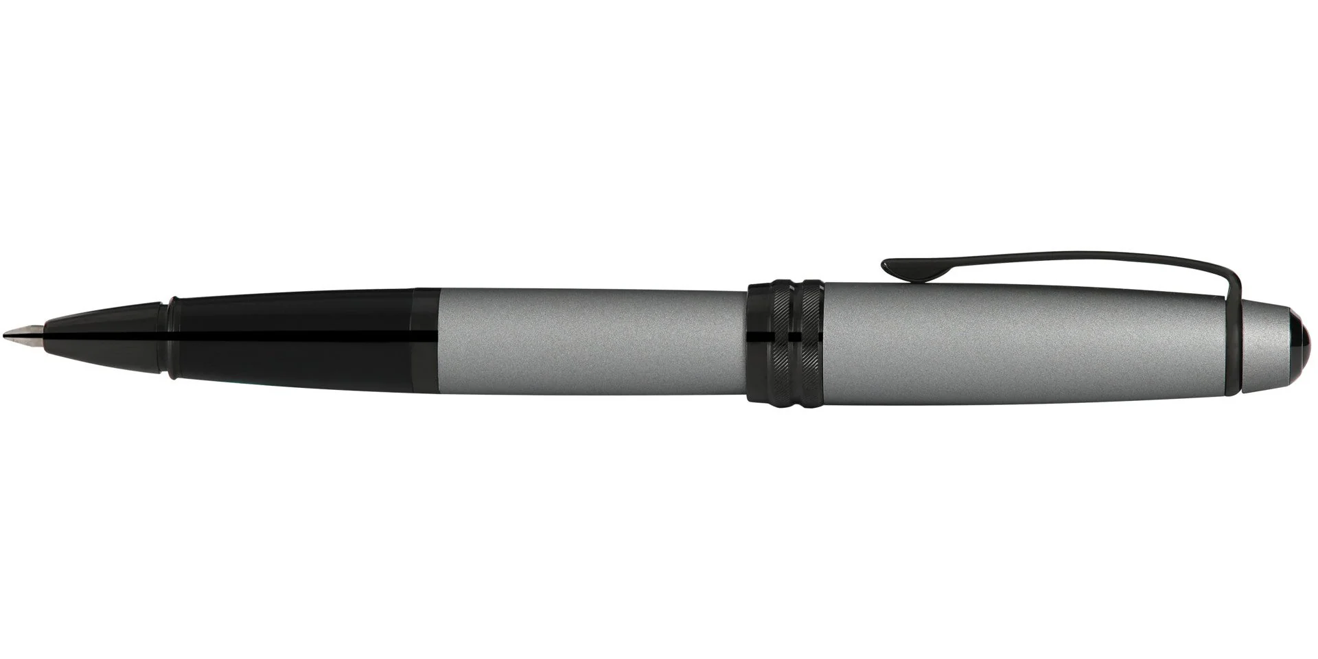 Bailey™ Matte Gray Lacquer Rollerball Pen - Image 4