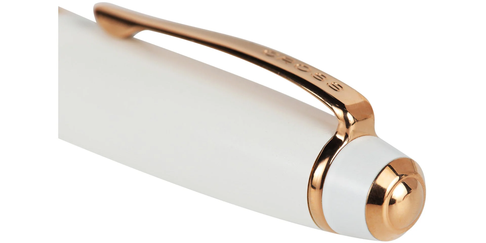 Bailey™ Pearlescent White Lacquer Rollerball Pen - Image 3