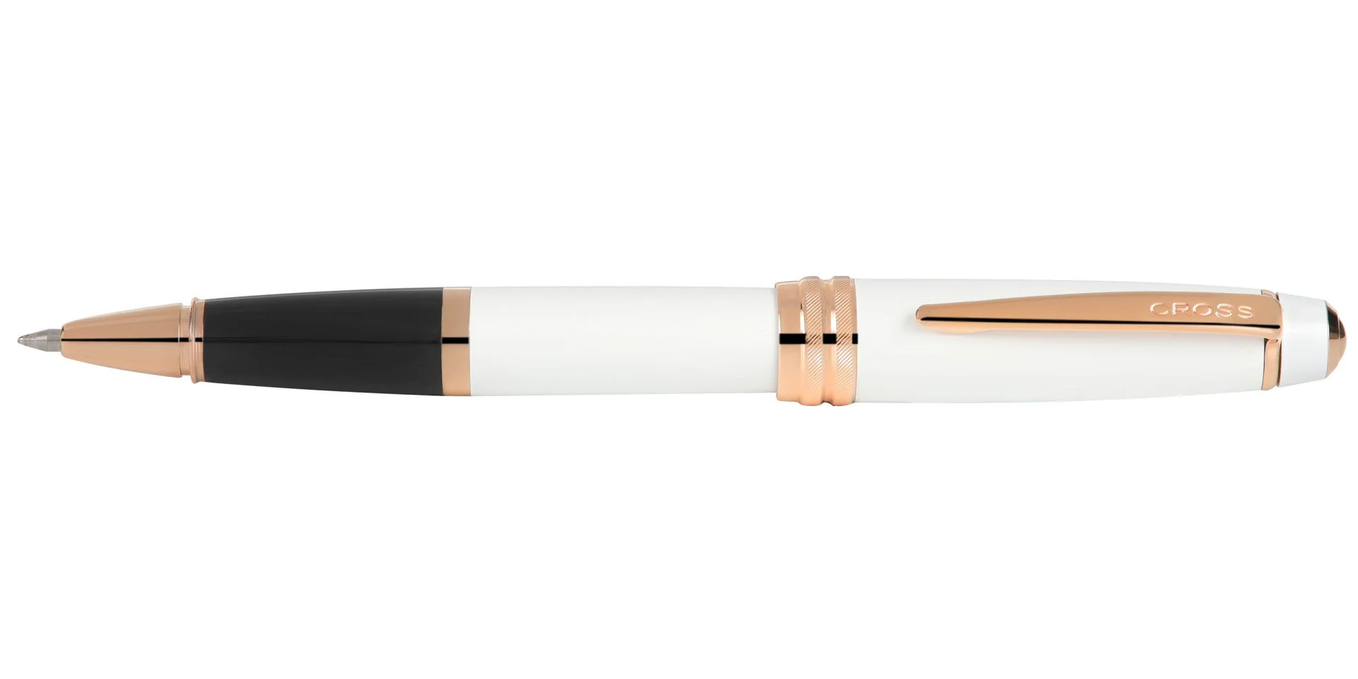 Bailey™ Pearlescent White Lacquer Rollerball Pen - Image 4