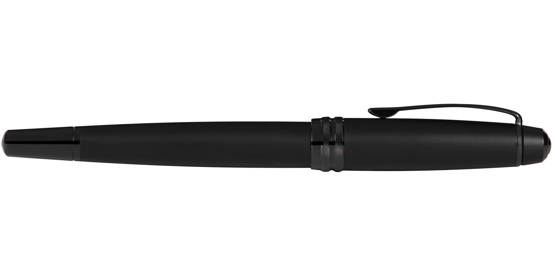 Bailey™ Matte Black Lacquer Stainless Steel Medium Nib Fountain Pen - Image 6