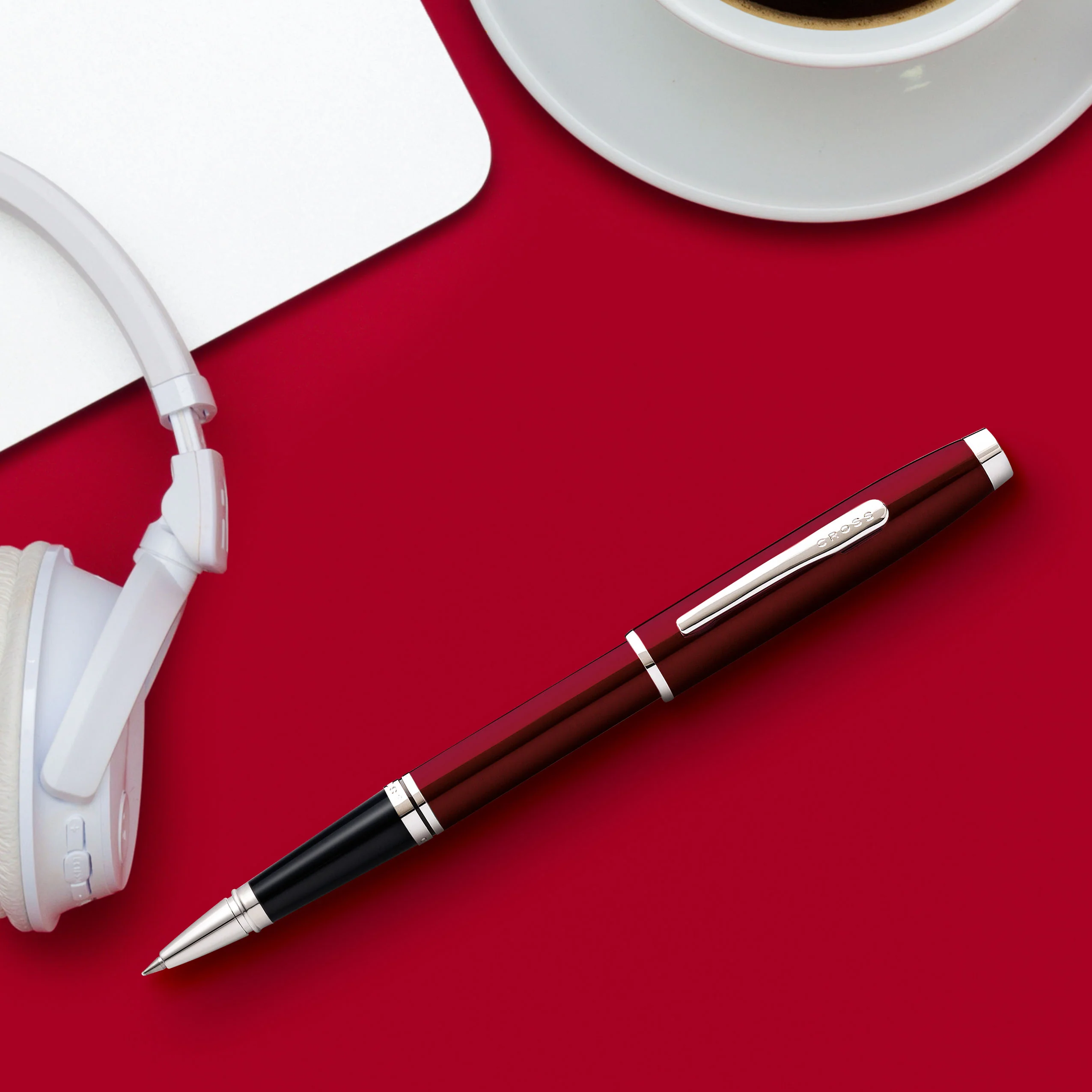 Coventry Red Lacquer Rollerball Pen - Image 5