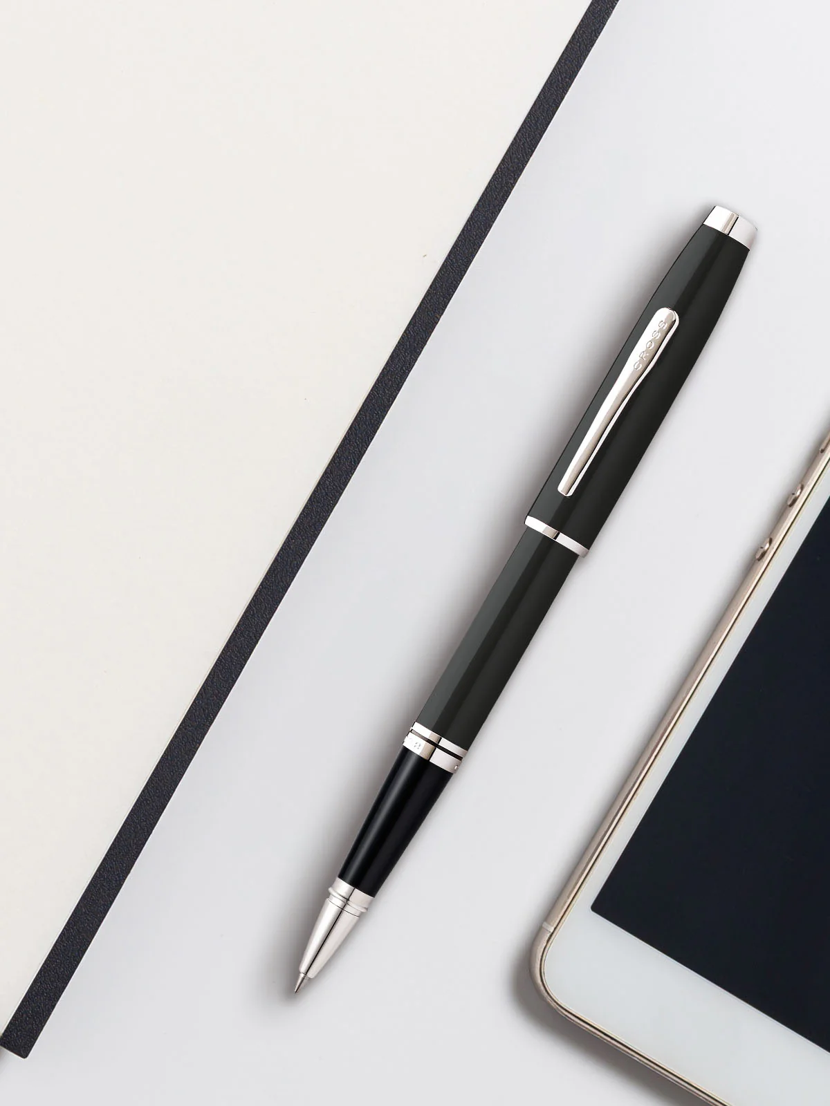 Coventry Black Lacquer Rollerball Pen - Image 4