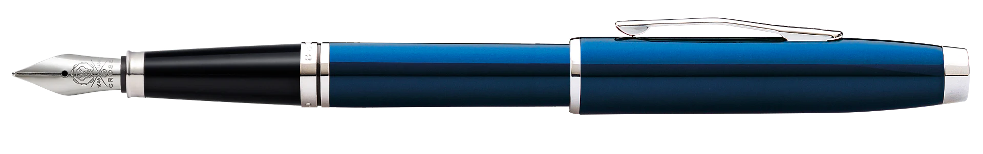 Coventry Blue Lacquer Fine Nib Fountain Pen - Image 3
