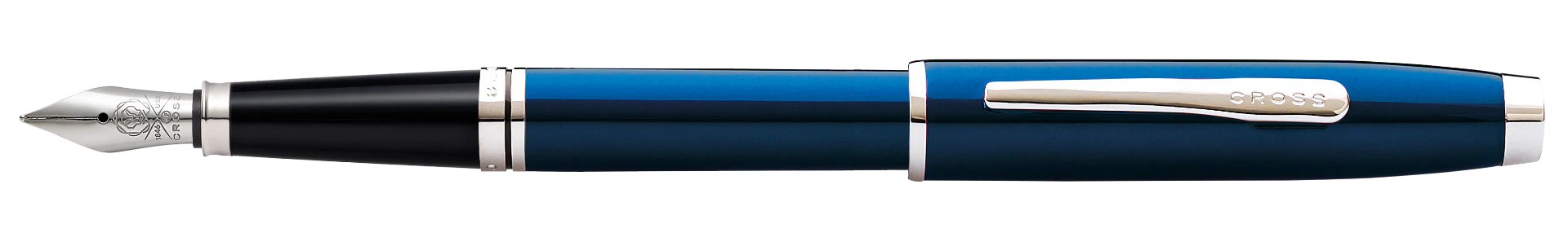 Coventry Blue Lacquer Fine Nib Fountain Pen - Image 4