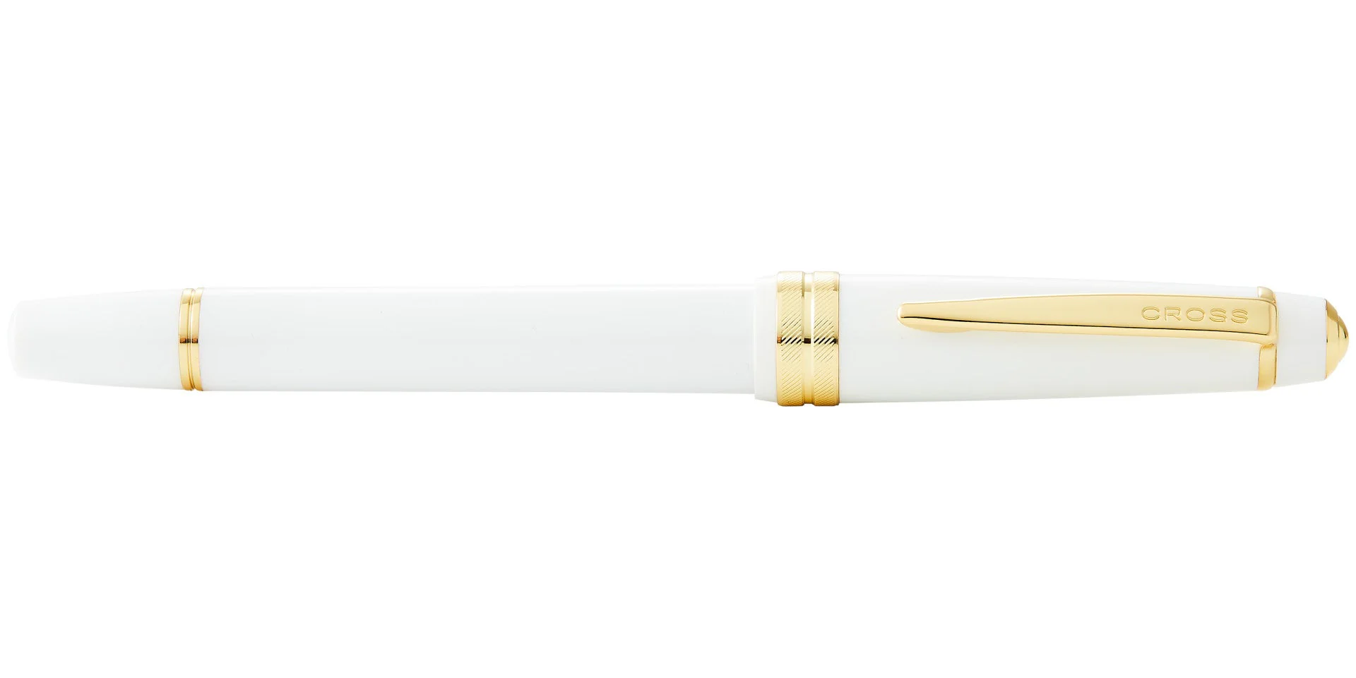 Bailey Light™ Polished White Resin and Gold Tone Fine Nib Fountain Pen - Image 5