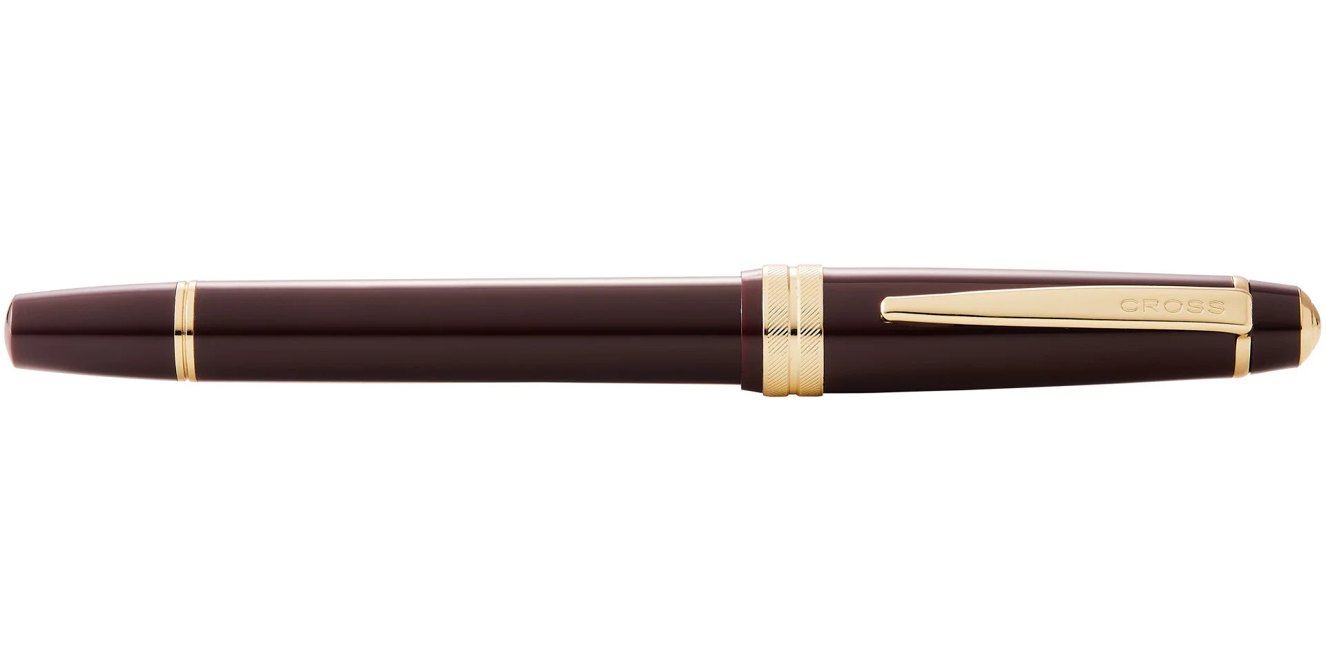 Bailey Light™ Polished Burgundy Resin and Gold Tone Fine Nib Fountain Pen - Image 5