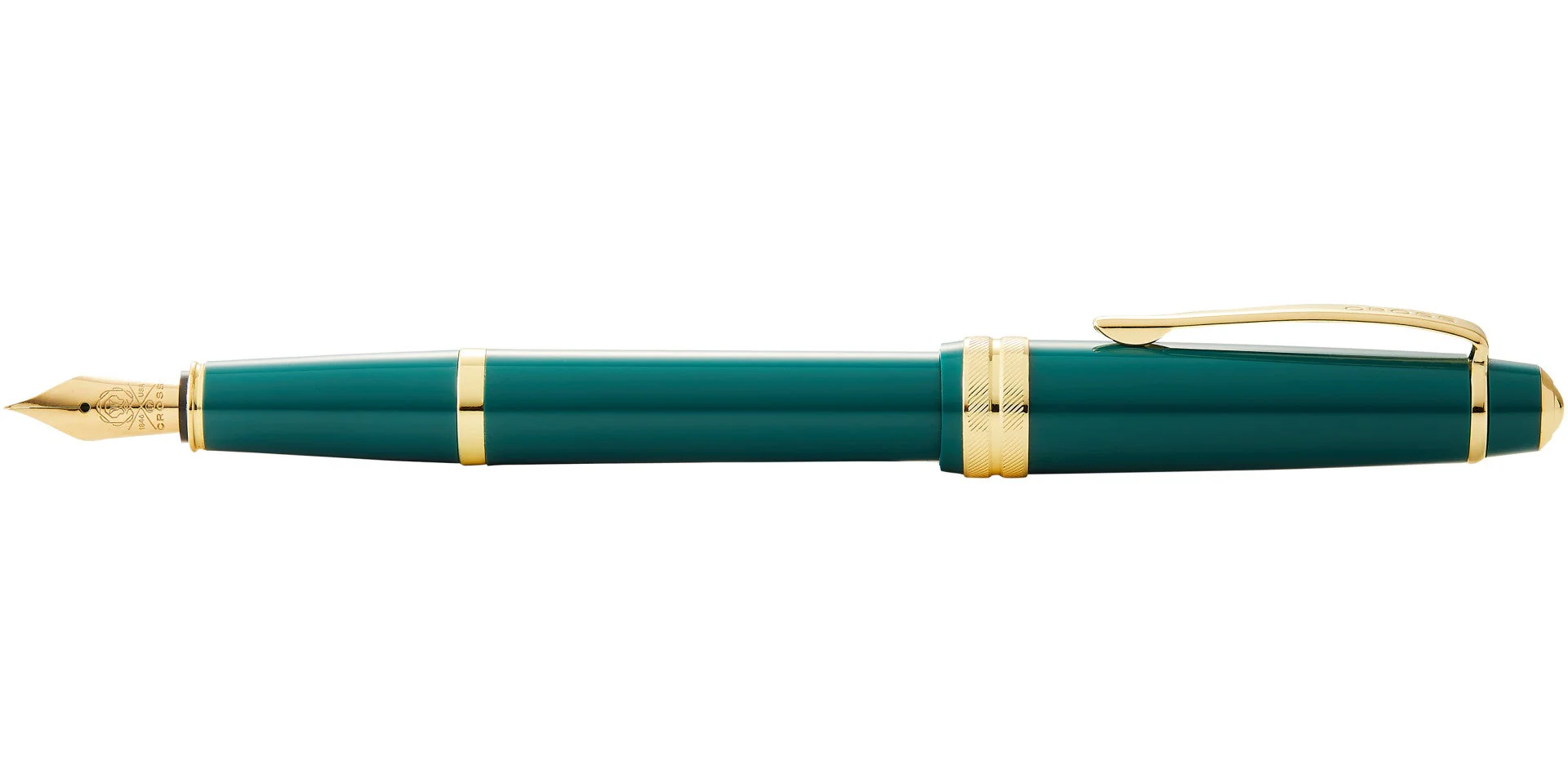Bailey Light™ Polished Green Resin and Gold Tone Extra-Fine Nib Fountain Pen - Image 4