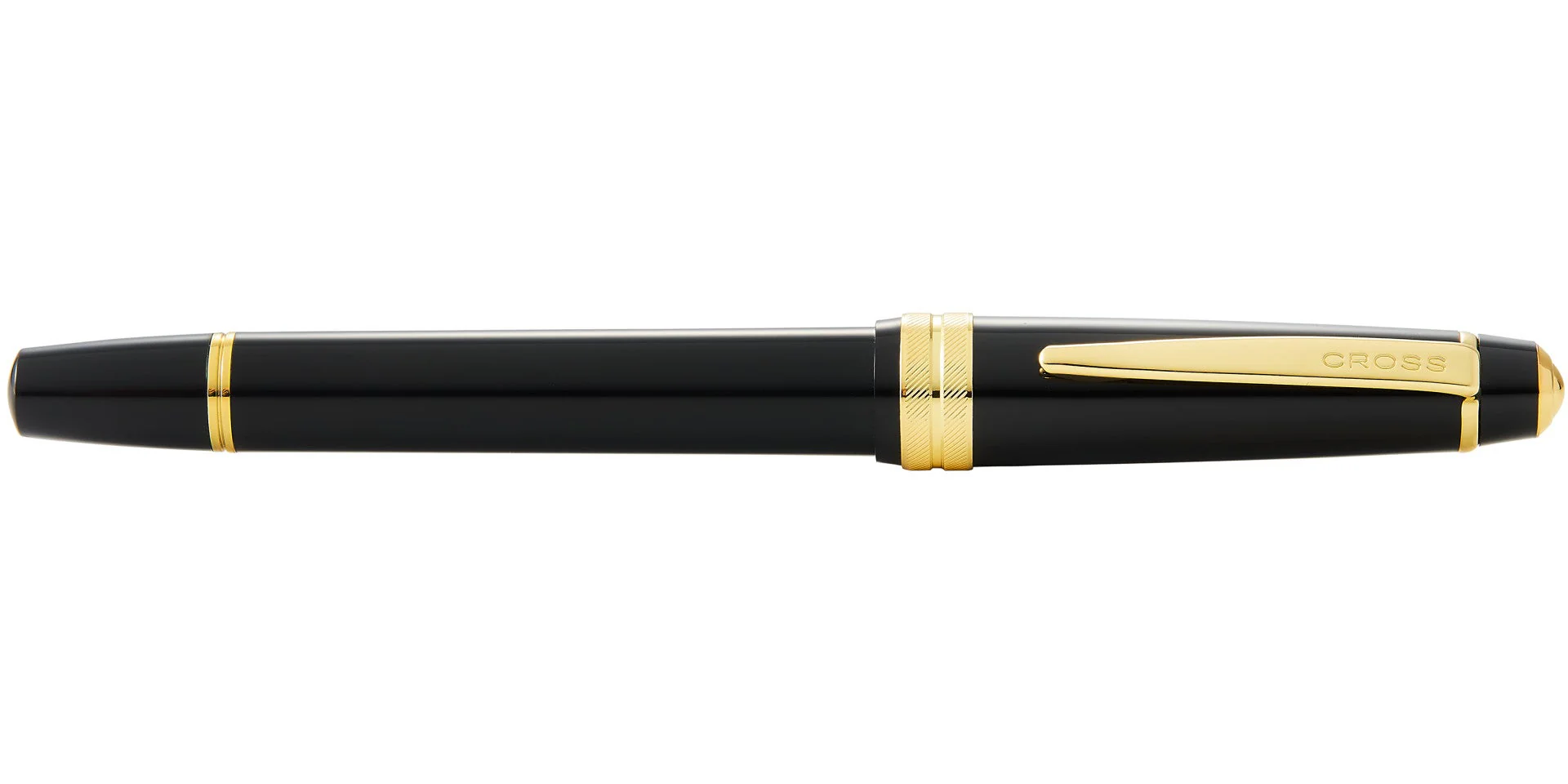 Bailey Light™ Polished Black Resin and Gold Tone Fine Nib Fountain Pen - Image 5